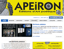 Tablet Screenshot of editionsapeiron.com